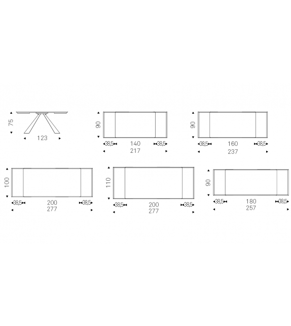 Eliot Wood Drive Cattelan Italia Extendable Table