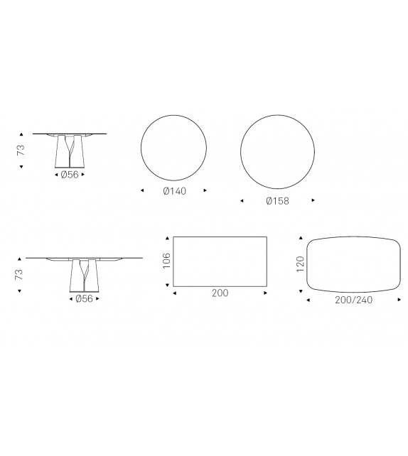 Giano Keramik Table Cattelan Italia