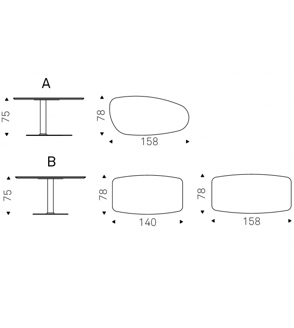 Ipanema Keramik Cattelan Italia Tavolo