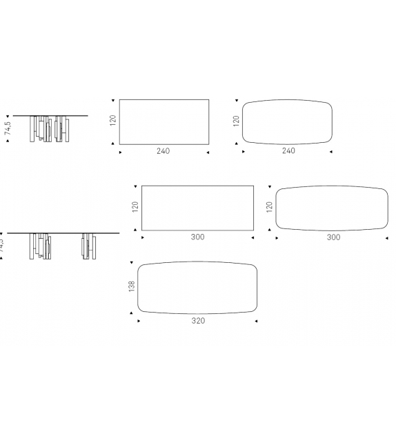 Skyline Table Cattelan Italia