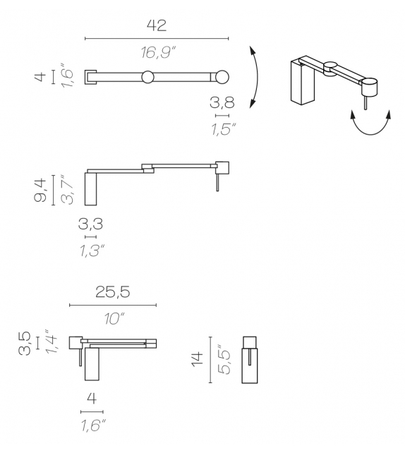 Manhattan Contardi Wall Lamp