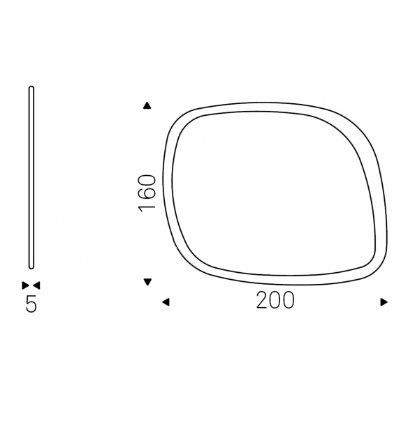 Janeiro Cattelan Italia Specchio