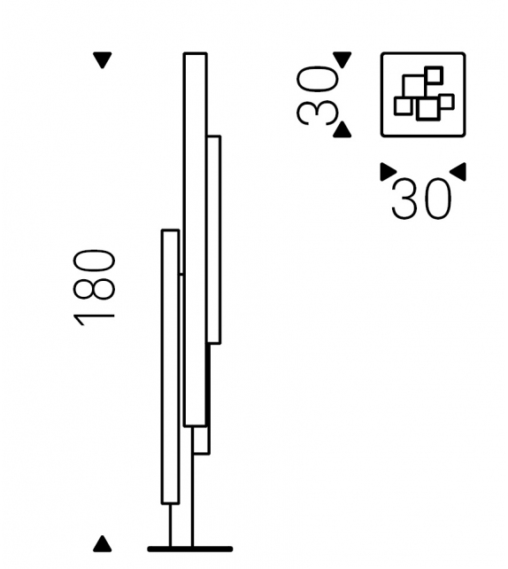Manhattan Cattelan Italia Lampada da Terra