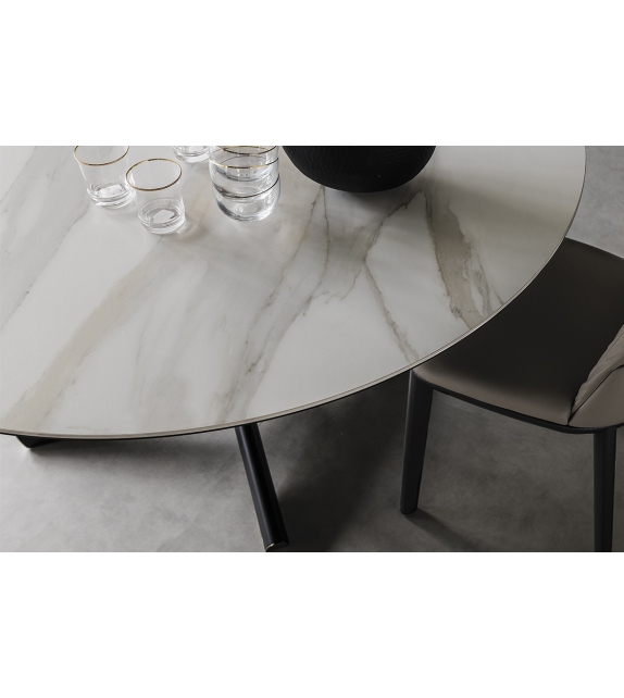 Planer Keramik Round Table Cattelan Italia