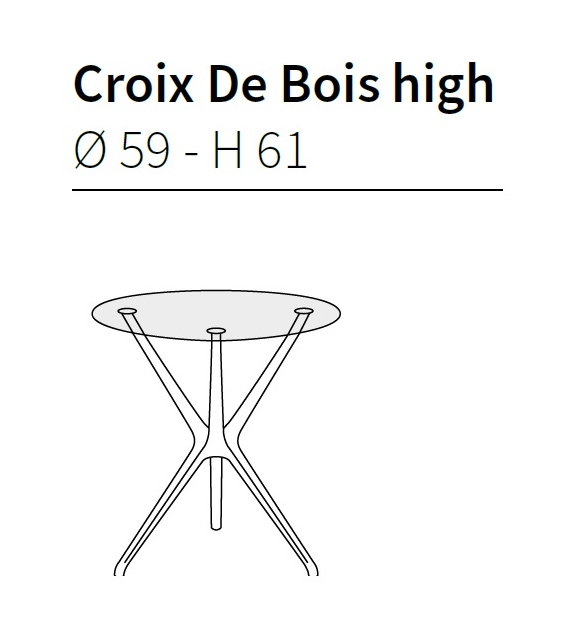 Croix De Bois High Coffee Table Ceccotti Collezioni