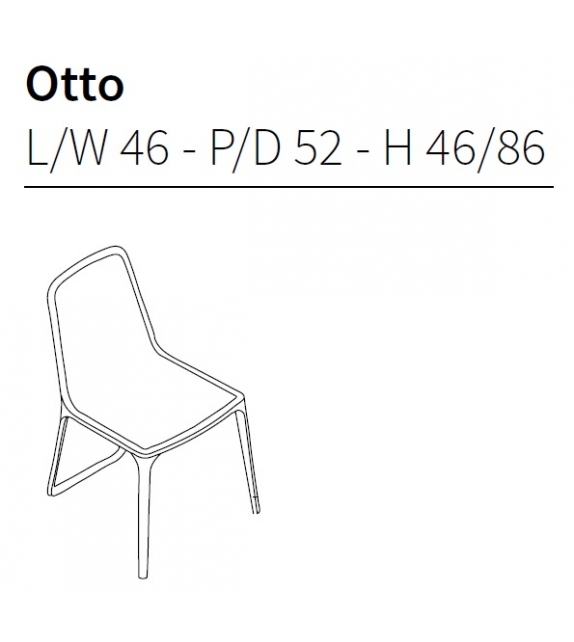 Otto Sedia Ceccotti Collezioni