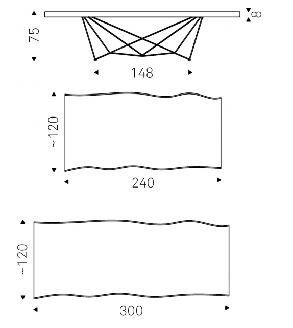 Gordon Deep Wood Cattelan Italia Tisch
