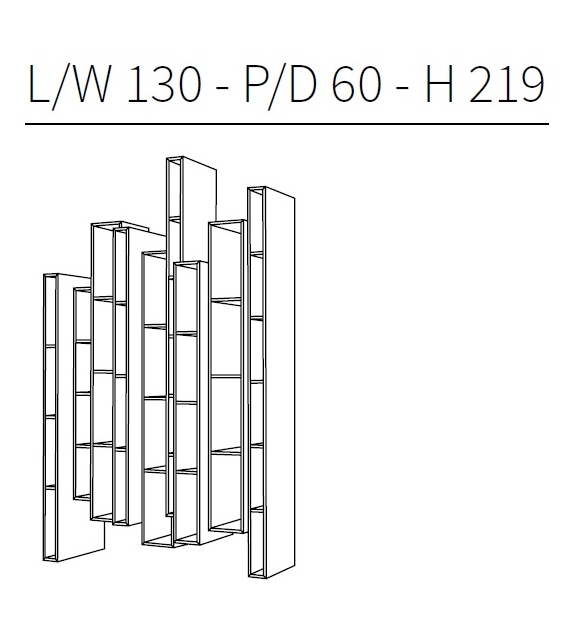 Skyline Bookcase Ceccotti Collezioni