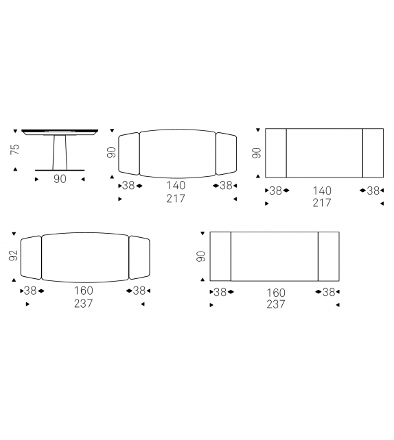 Linus Keramik Drive Table Extensible