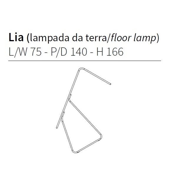 Lia Lampadaire Ceccotti Collezioni