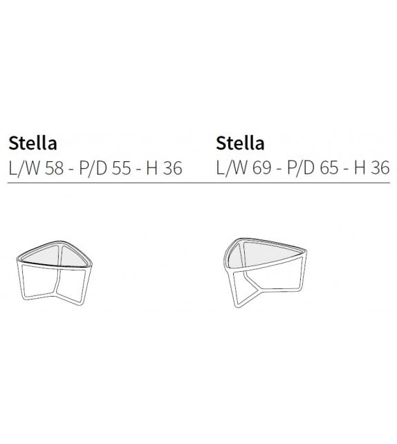 Stella Table D'appoint Triangulaire Ceccotti Collezioni