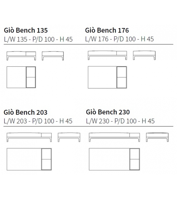 Giò Ceccotti Collezioni Bench