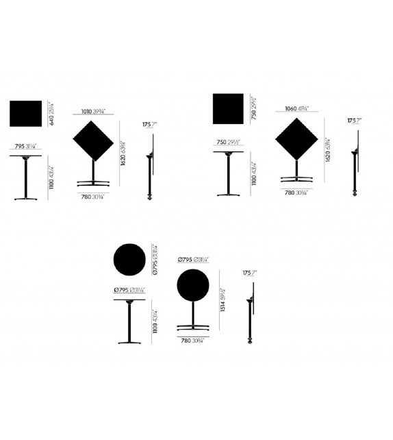 Super Fold Table Vitra Tisch Bistrot