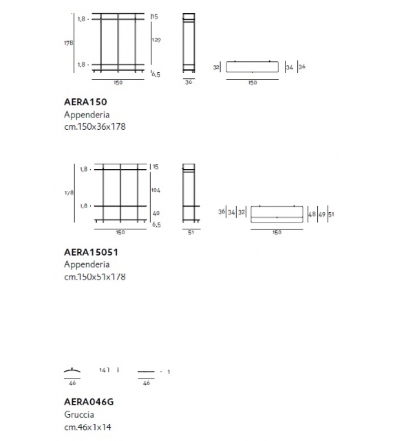 Aero V Living Divani Appendiabiti