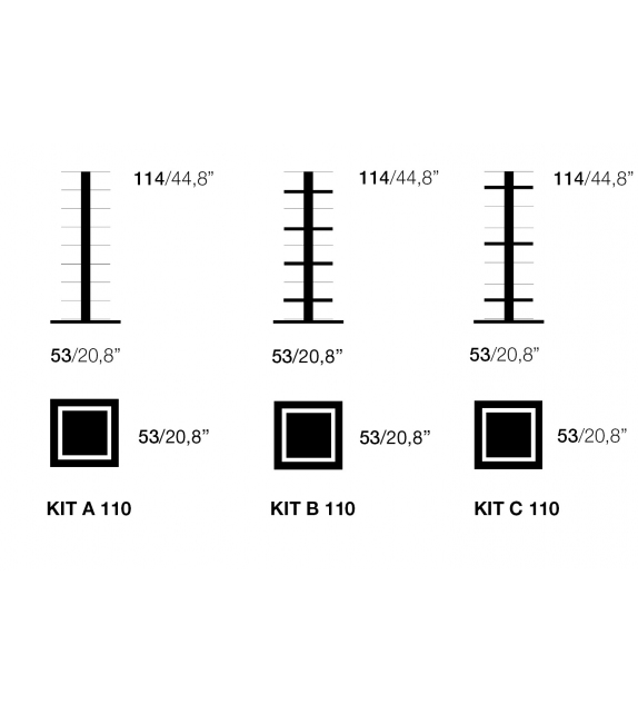 Ptolomeo X4 Opinion Ciatti Niedrige Bücherregal
