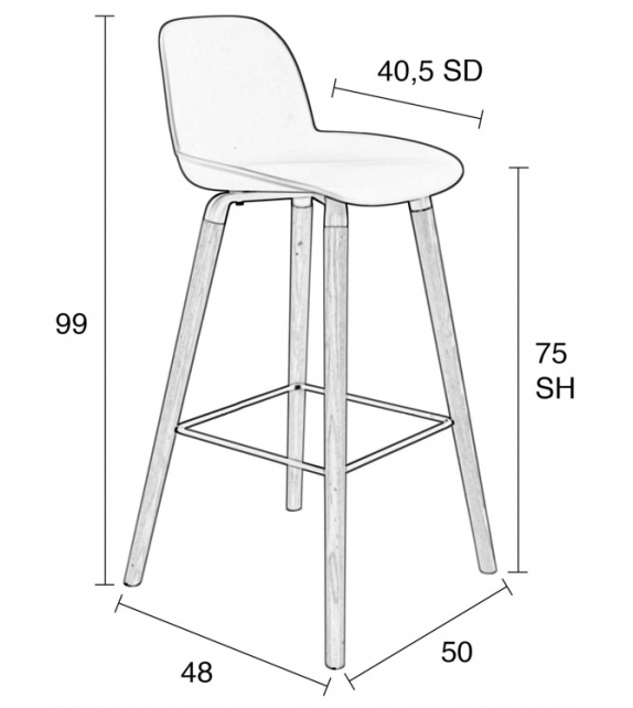 Ready for shipping - Albert Kuip Zuiver Barstool