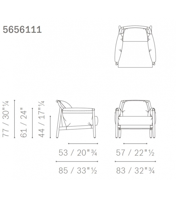 Times Lounge Poltrona Frau Poltrona