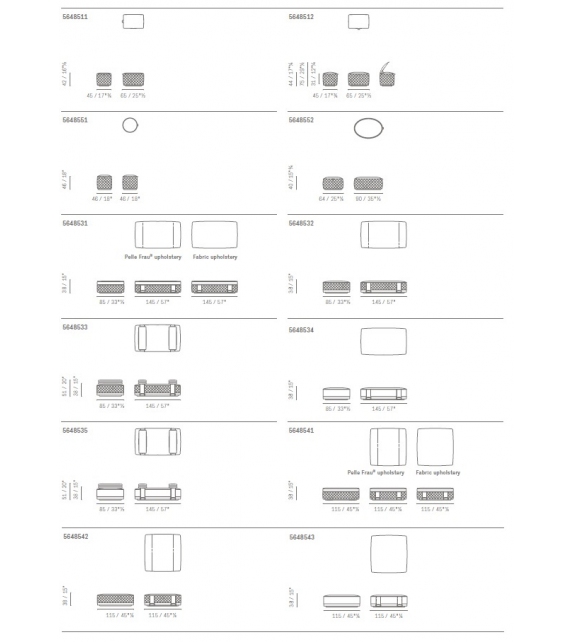 Poltrona Frau Pouf Grant