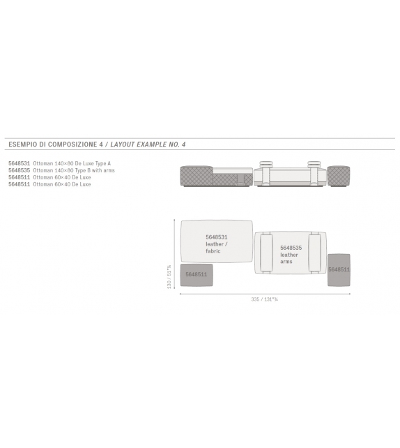 Grant Poltrona Frau Pouf