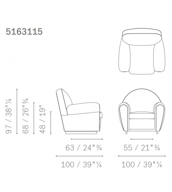 Vanity Fair XC Poltrona Frau Armchair