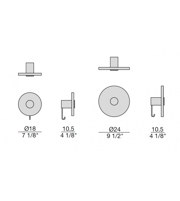 Jupiter Porada Wall clothes-stand