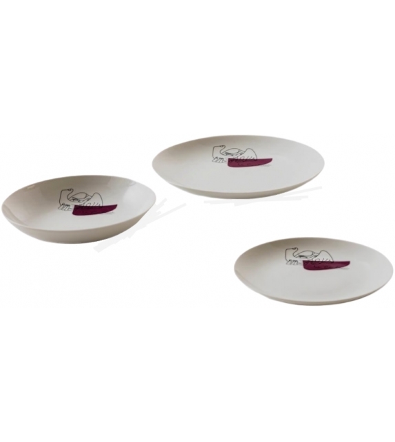 LC Porcellane C.Service Prunier Cassina Dish Set