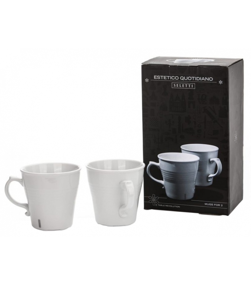 Estetico Quotidiano Mug Seletti juego por 2 Tazas