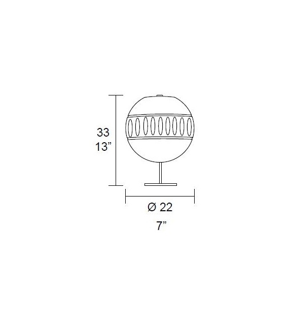 Arabesque 6996/L1  MMLampadari Lámpara de Mesa