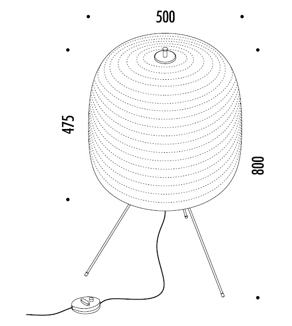 Shoji Davide Groppi Lampadaire