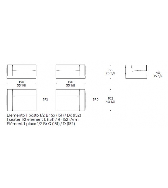 Caring Stripes Liu Jo Canapé