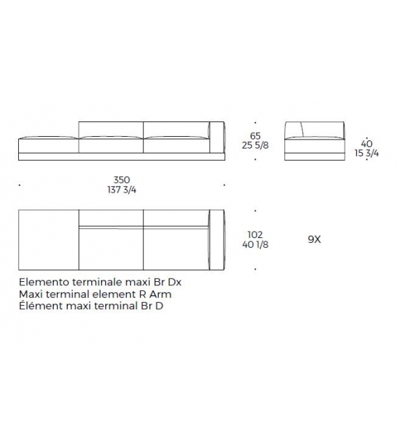 Caring Stripes Liu Jo Canapé