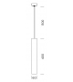 Cylinder Olev Suspension Lamp