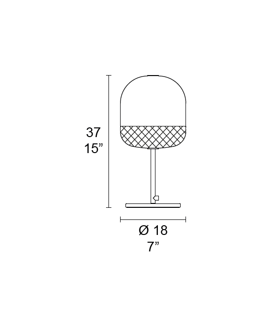 Balloton 7213/L1 Mini MMLampadari Lampada da Tavolo