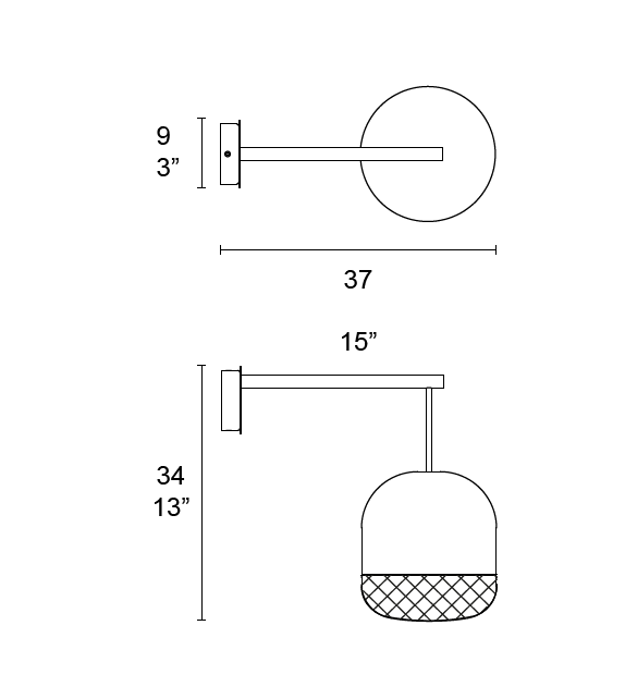 Balloton 7213/A1 Pill Mini MMLampadari Lámpara de Pared