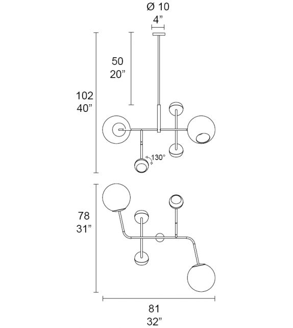 Chill 7330/6 MMLampadari Suspension Lamp