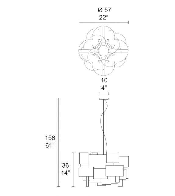 Cloud 6978/9 MMLampadari Pendant Lamp