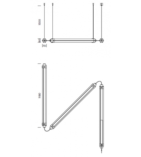 Zigo Zago Olev Suspension Lamp