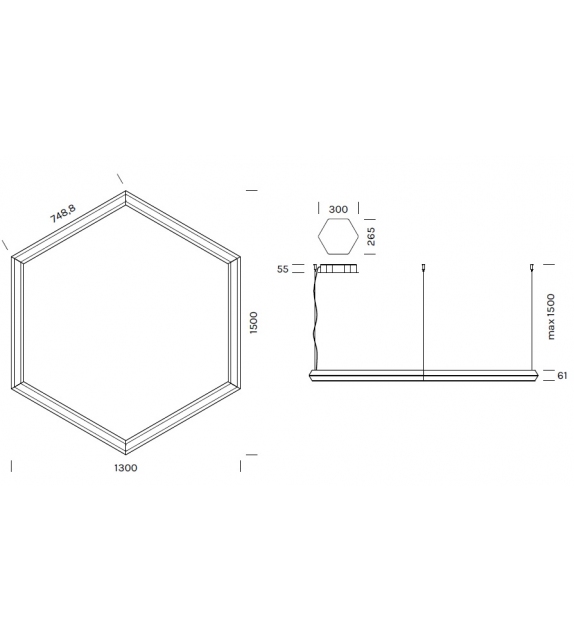 Exagon Olev Suspension Lamp