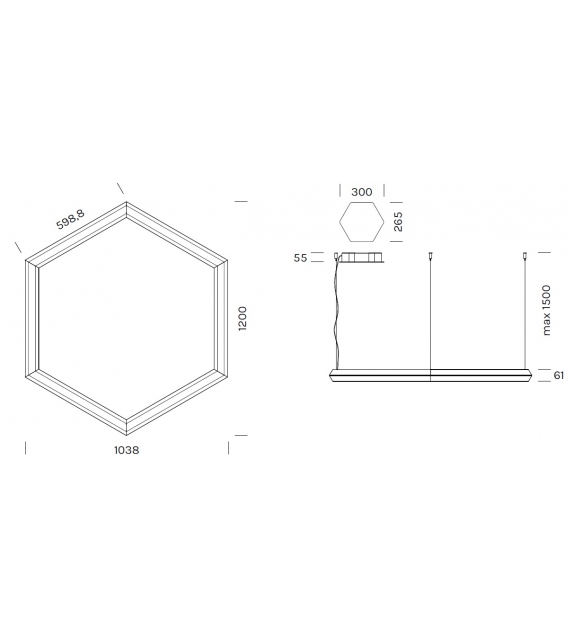 Exagon Olev Suspension Lamp