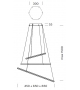 Poly Esagono Olev Suspension Lamp