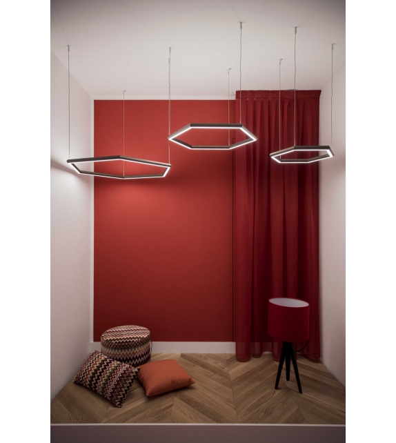 Poly Esagono Olev Suspension Lamp