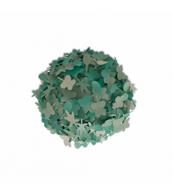 Leaf Scarlet Splendour Pouffe