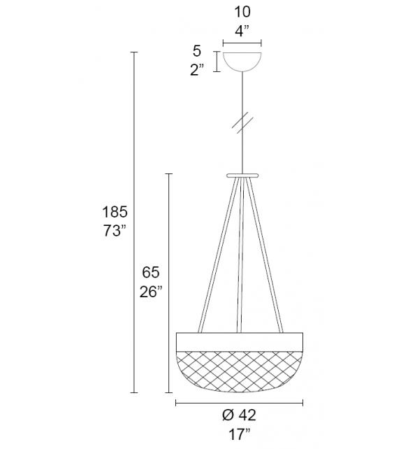 Rays 7209/3 MMLampadari Suspension Lamp