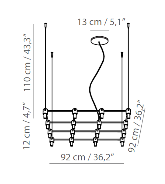505 Quadrante Tooy Pendant Lamp