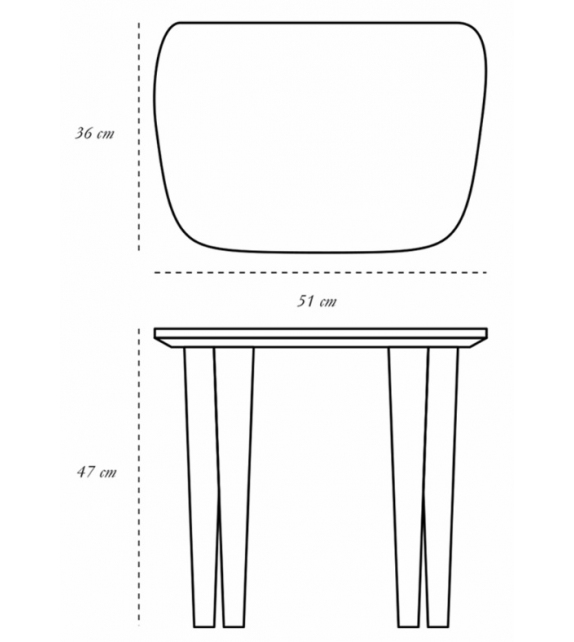 Bijou Scarlet Splendour Tabouret