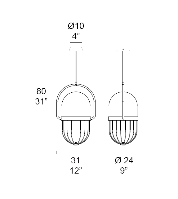 Pill 7237/2 MMLampadari Lampe à Suspension