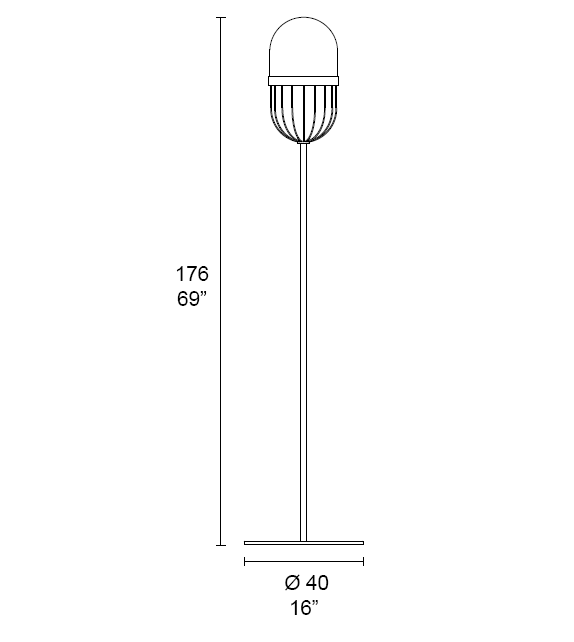 Pill 7237/LT1 MMLampadari Floor Lamp