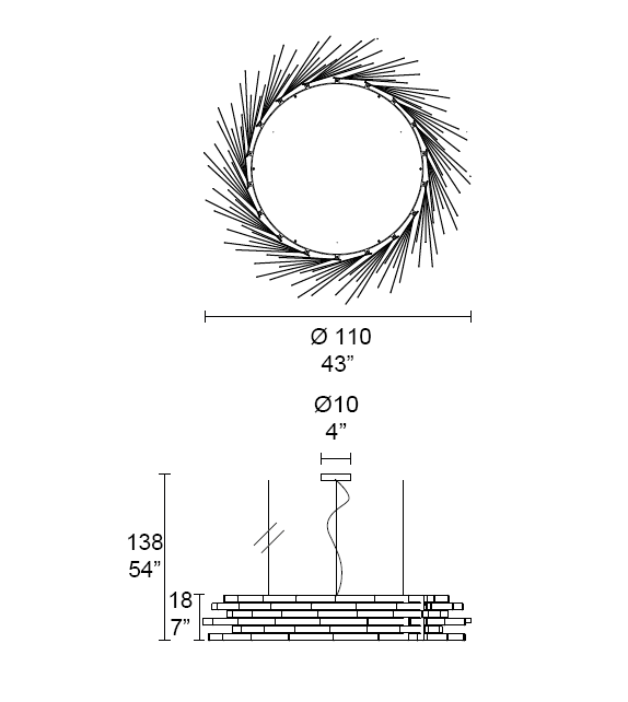 Jack 7380/1 MMLampadari  Hängeleuchte