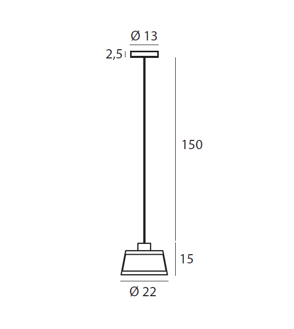 558 Lilly Tooy Suspension Lamp