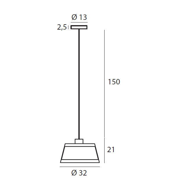 558 Lilly Tooy Suspension Lamp